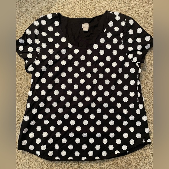 Chico's Tops - CHICOS TASSELED CIRCLE SHIRT